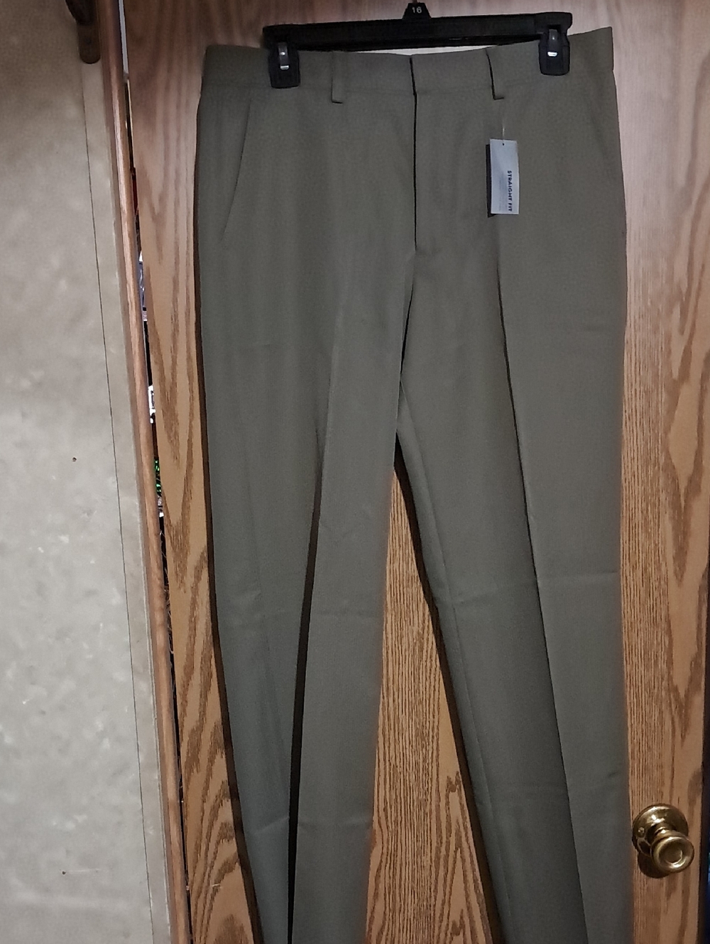 Van Heusen Olive Dress Pants - Men's